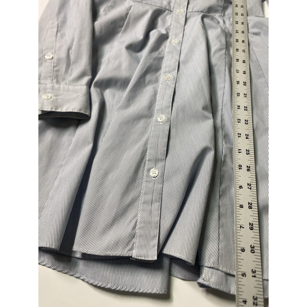 Bcbgeneration Pinstripe Button Front Collared Min… - image 3